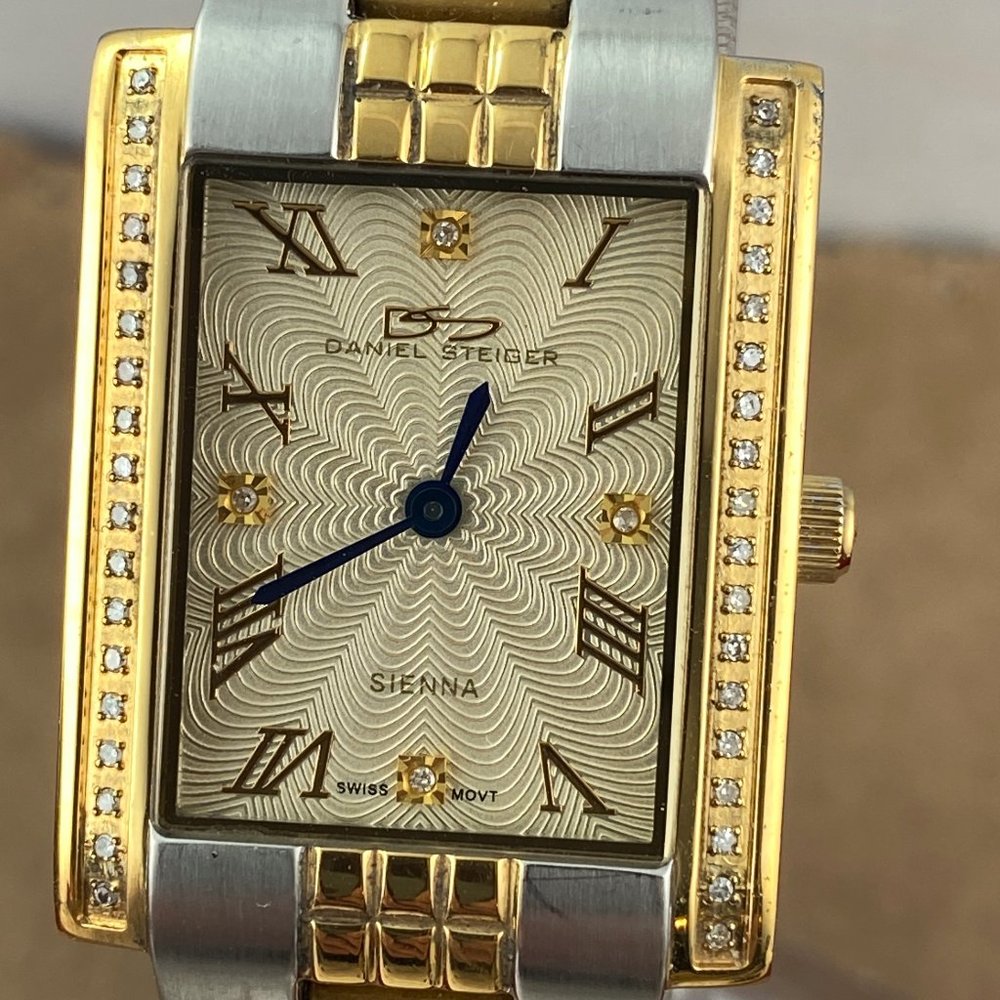 Stunning Art Deco Tank Style Sienna Watch by Daniel Steiger